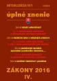 Zákony 2016 IV. aktualizácia IV 1