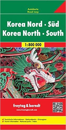 Korea Sever - Juh mapa 1:800T FB 2 vydanie