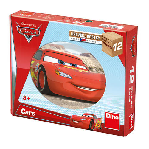 Drevené kocky Cars vo svete 12 Dino