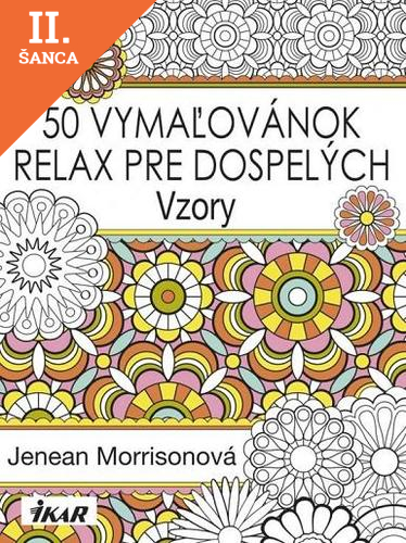 Lacná kniha 50 vymaľovánok – relax pre dospelých - Vzory