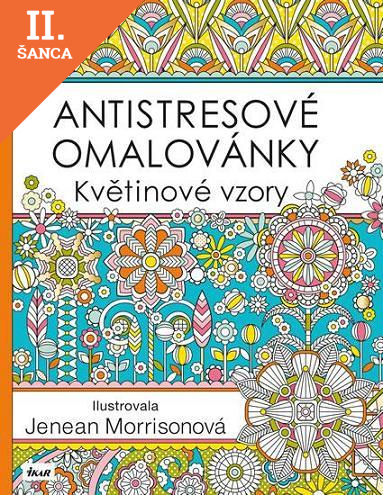 Lacná kniha Antistresové omalovánky Květinové vzory