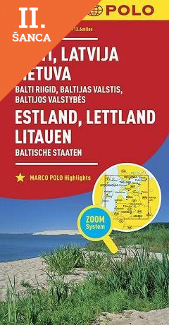 Lacná kniha Estland, Lettland, Litauen - Eesti, Latvija, Lietuva 1: 800 000