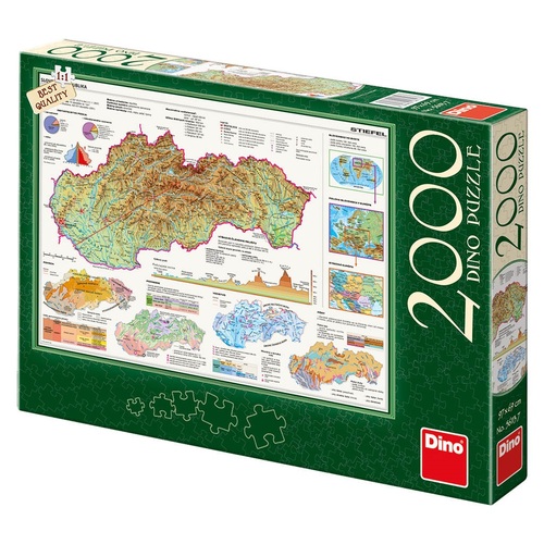 Puzzle Mapa Slovenska 2000 Dino