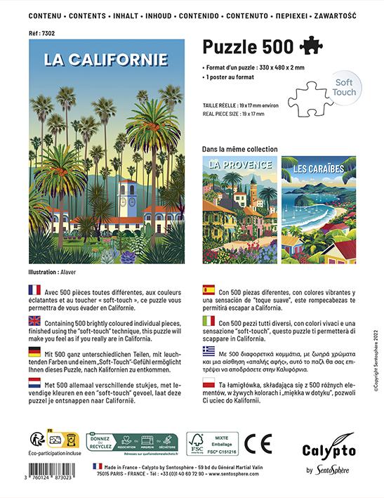 Puzzle Kalifornia 500 Calypto