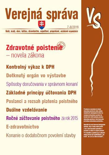 Verejná správa 7-8 2016