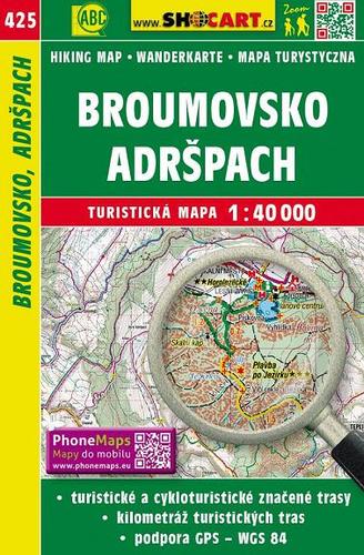 Broumovsko Adršpach 1:40 000 Turistická mapa 425
