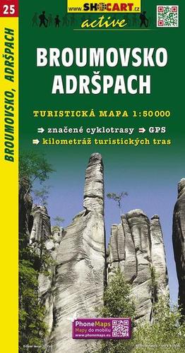 Broumovsko, Adršpach 1:50 000 - TM 25