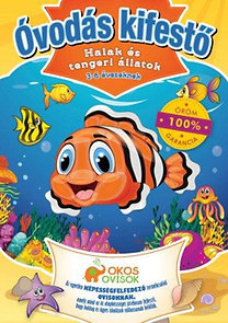 Halak és tengeri állatok - Óvodás kifestő