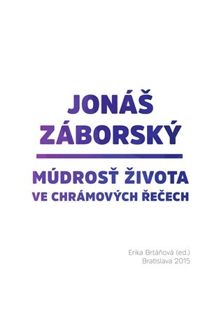 Kniha Jonáš Záborský - Erika Brtáňová