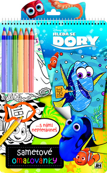 Sametové omalovánky Hledá se Dory