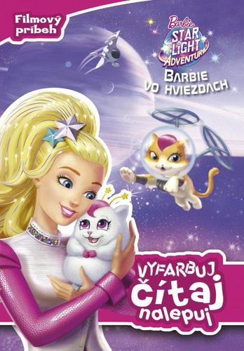 Barbie vo hviezdach Vyfarbuj, čítaj, nalepuj