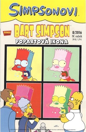 Kniha Simpsonovi - Bart Simpson 8/2016 - Popartová ikona