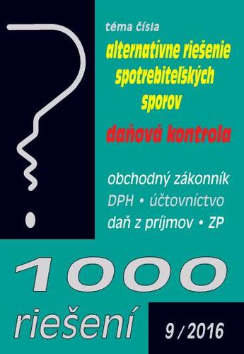 1000 riešení 9 2016