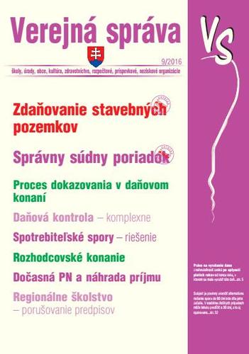 Verejná správa 9 2016