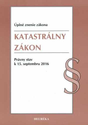 Katastrálny zákon - Úzz, 2016