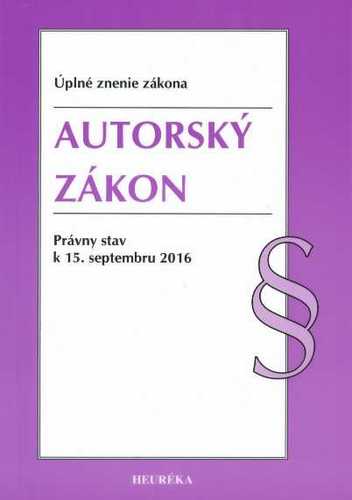 Autorský zákon - Úzz, 2016