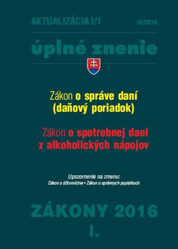 Zákony 2016 I. aktualizácia I 1