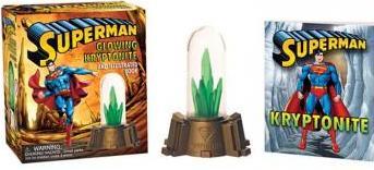 Superman - Glowing Kryptonite and Illustrated Book