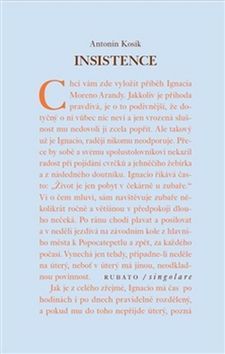 Kniha Insistence - Antonín Kosík