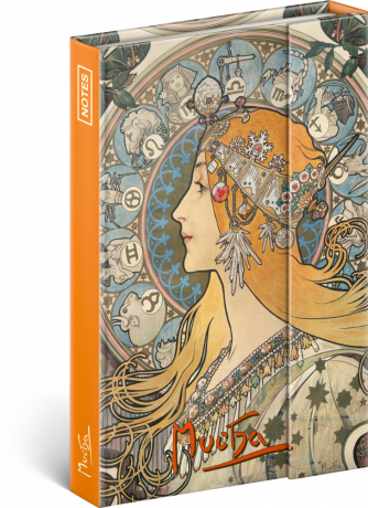 Notes Alfons Mucha – Zodiak, linajkový,