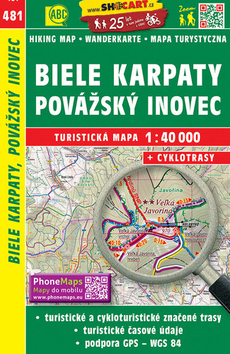 Biele Karpaty, Považský Inovec 1:40T TM 481 - Kolektív autorov