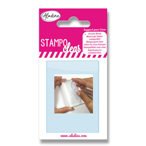 Aladine Akrylový priehľadný blok Stampo CLEAR 5 x 8,5 cm