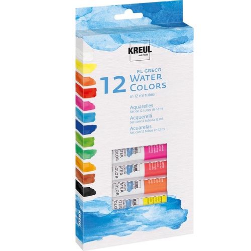 Akvarelové farby Kreul El Greco 12x12 ml