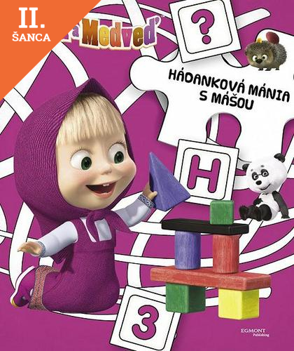 Lacná kniha Máša a medveď Hádanková mánia s Mášou
