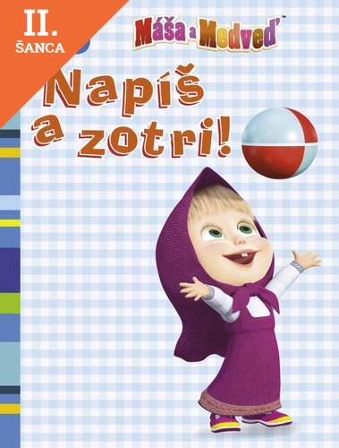 Lacná kniha Máša a medveď Napíš a zotri!