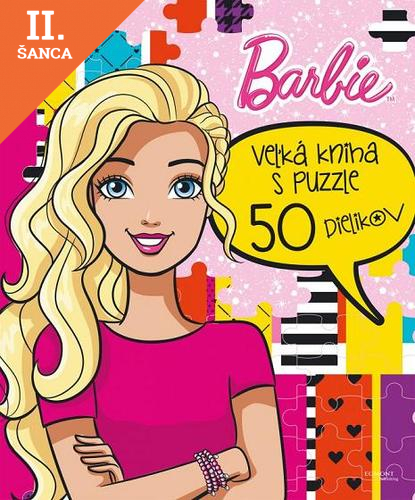 Lacná kniha Barbie Veľká kniha s puzzle