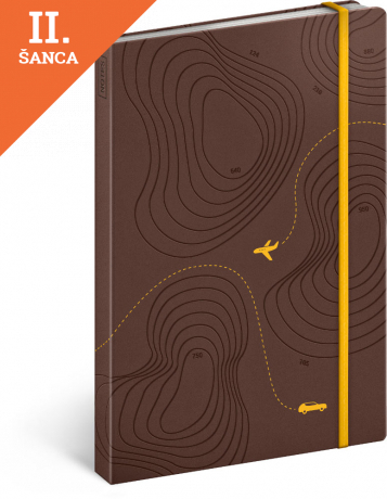 Lacné: Cestovateľský notes, linajkový, 13 x 21