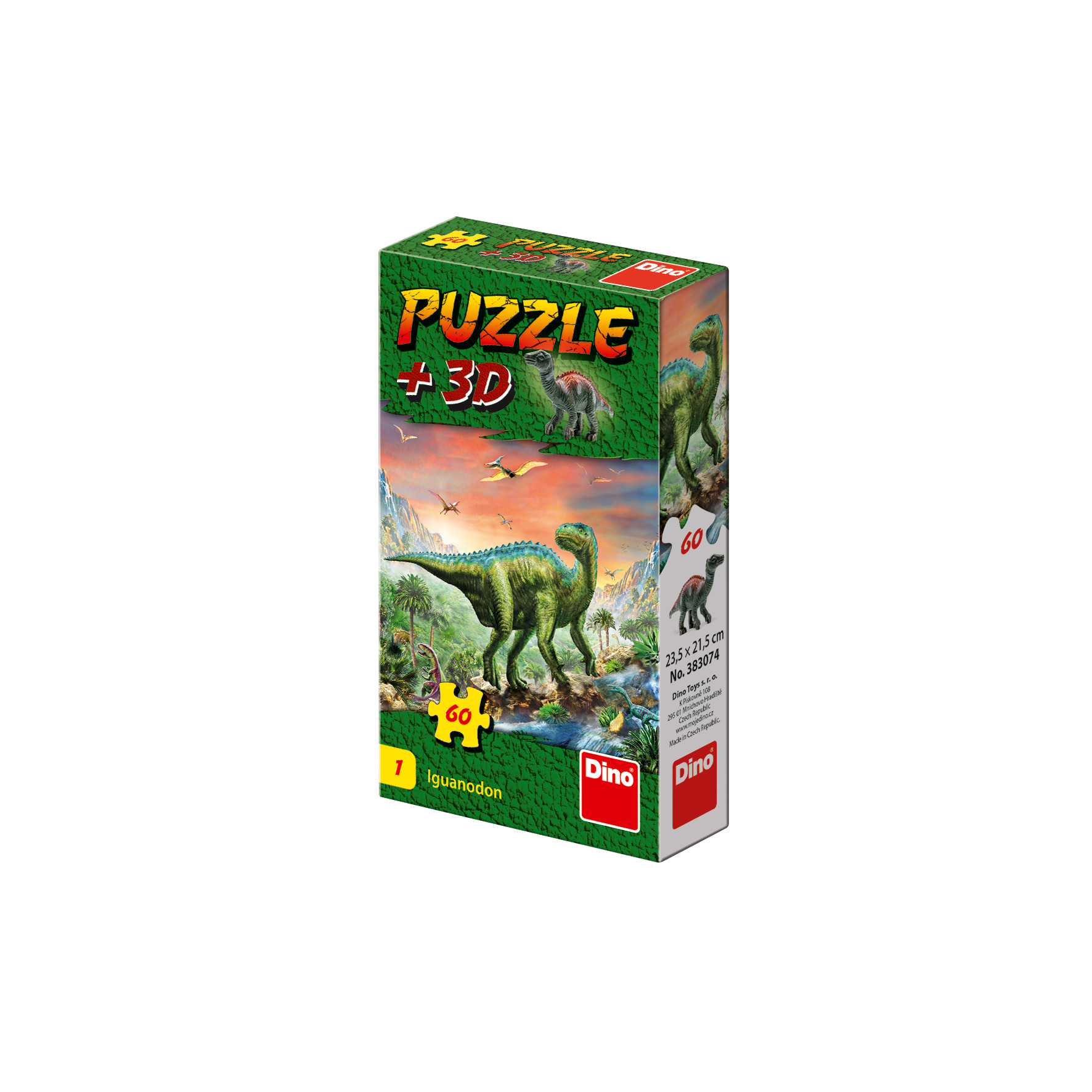 Puzzle Dinosauri 60 + figúrka Dino