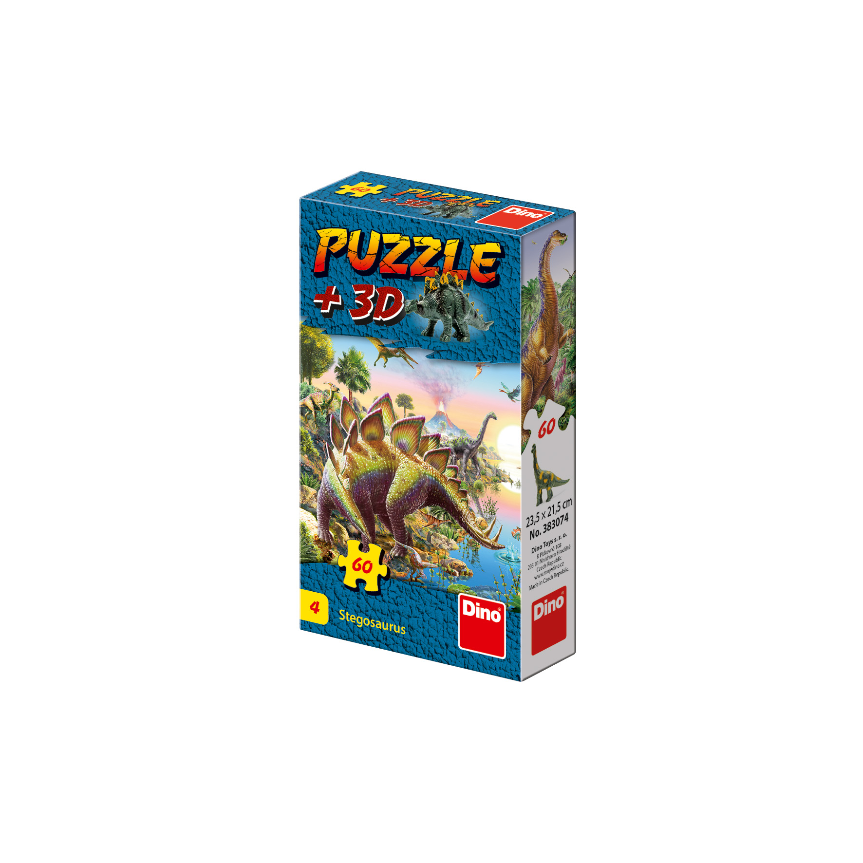Puzzle Dinosauri 60 + figúrka Dino