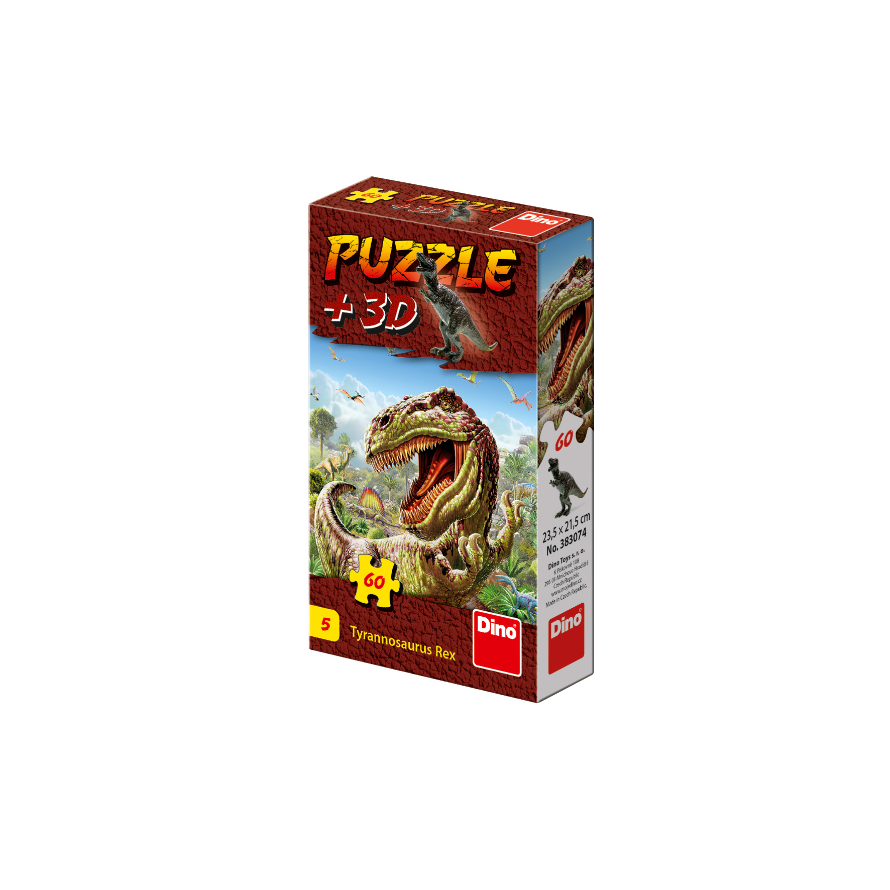 Puzzle Dinosauri 60 + figúrka Dino