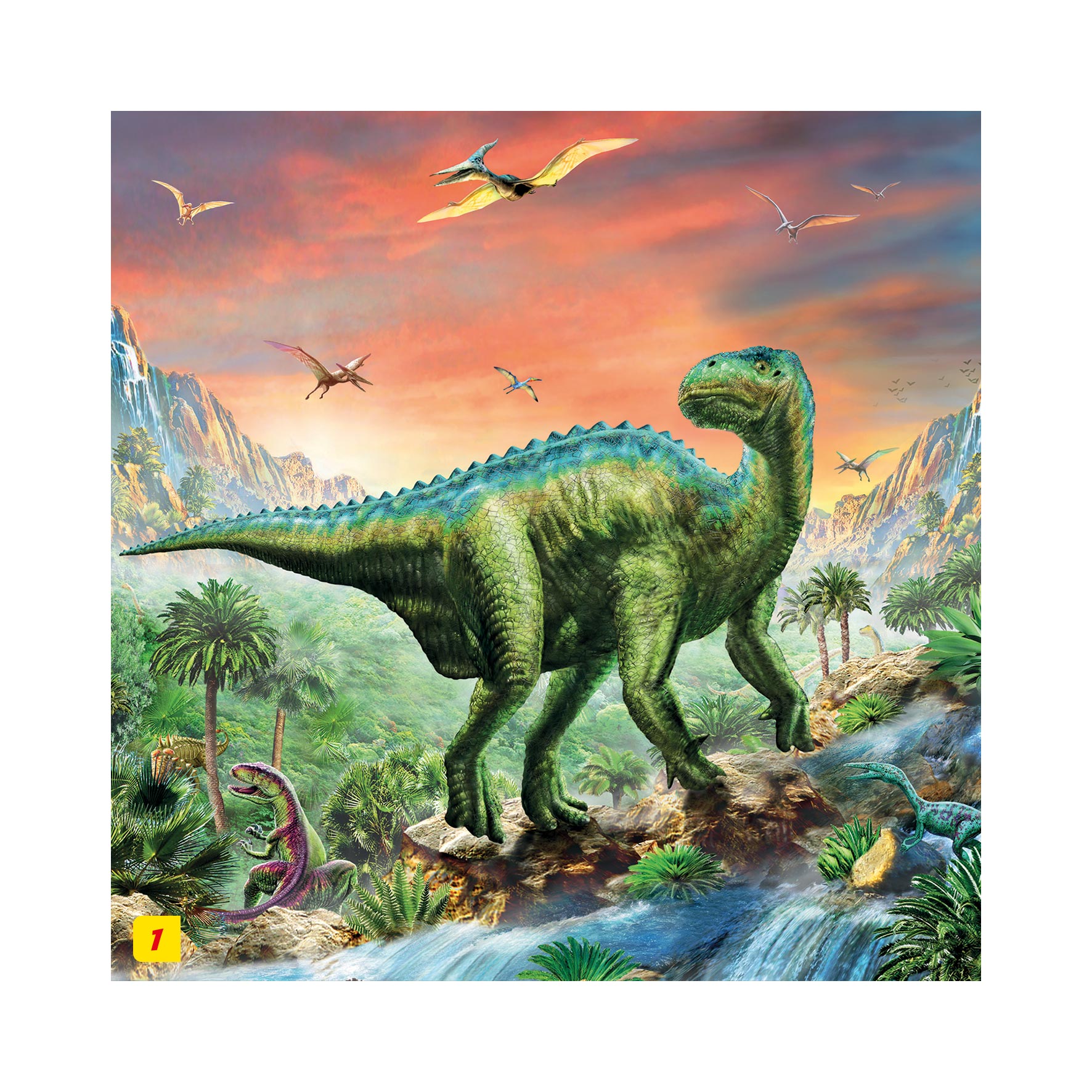 Puzzle Dinosauri 60 + figúrka Dino
