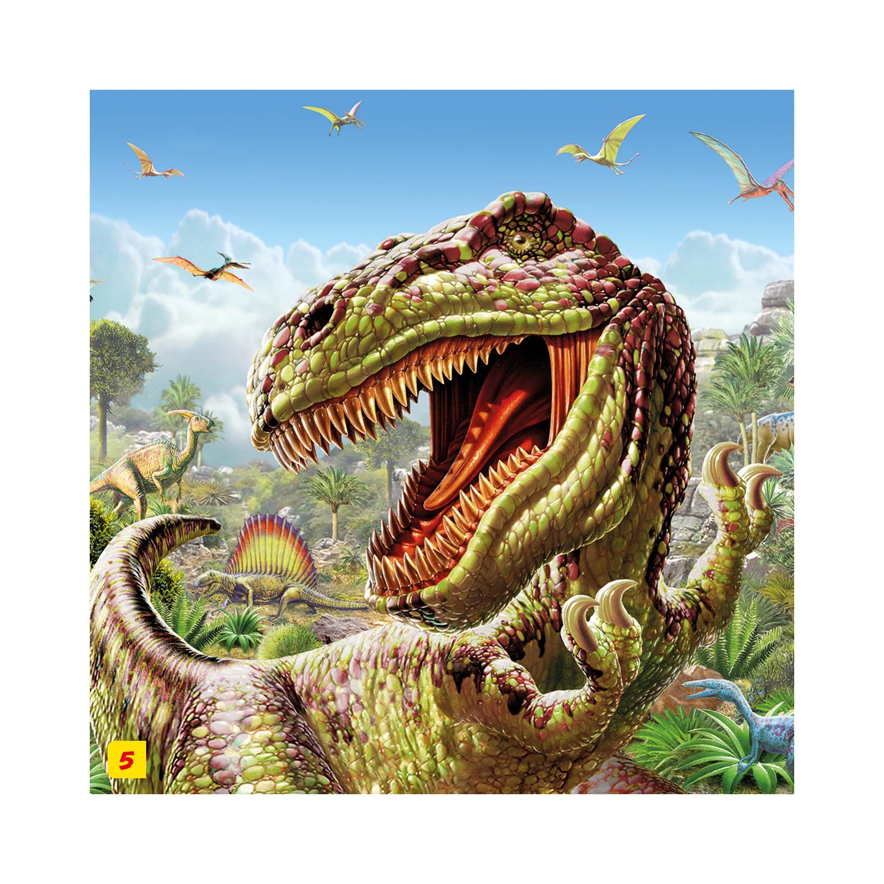 Puzzle Dinosauri 60 + figúrka Dino