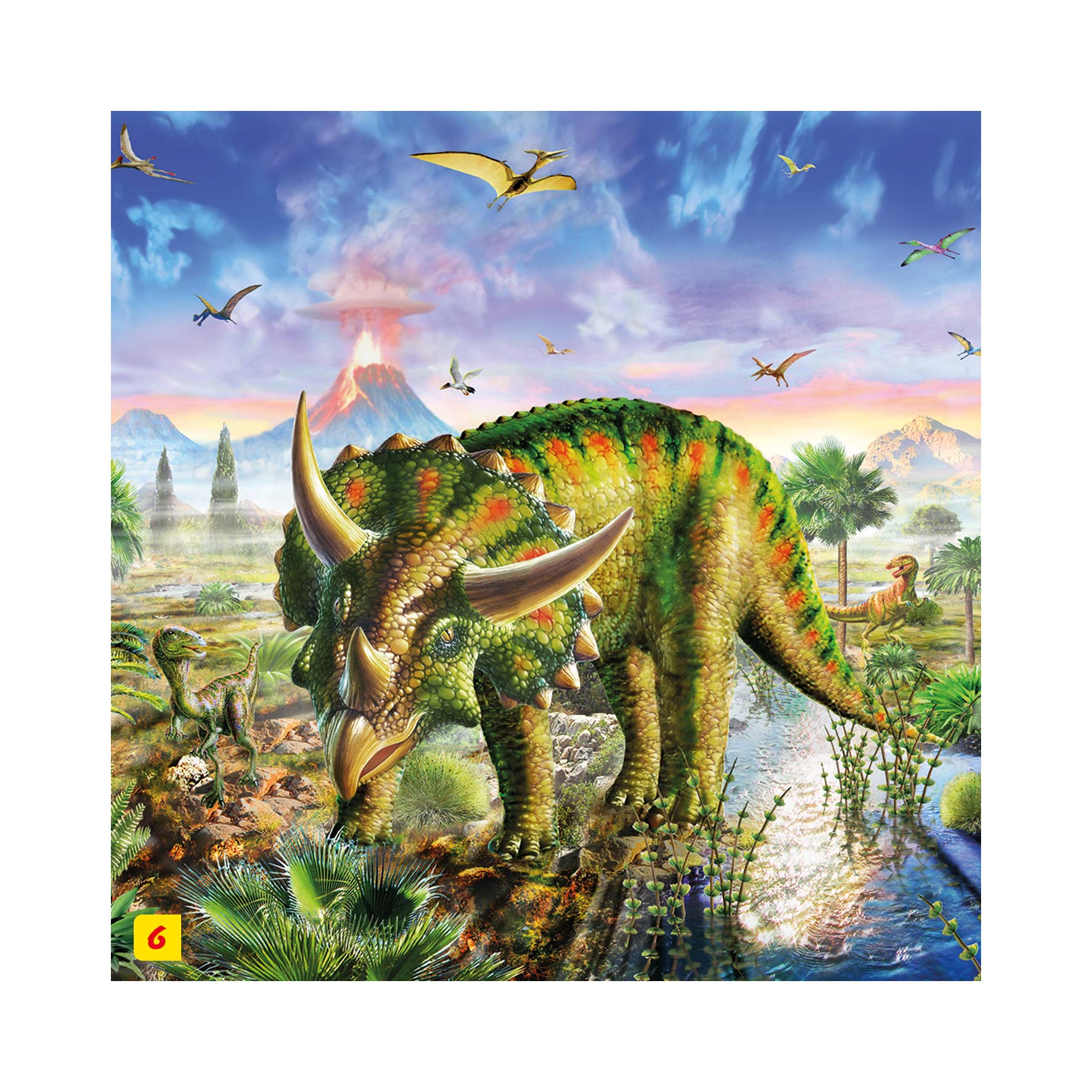 Puzzle Dinosauri 60 + figúrka Dino
