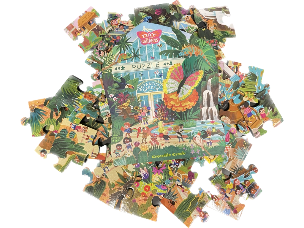 Puzzle Deň v Botanickej záhrade 48 Crocodile Creek