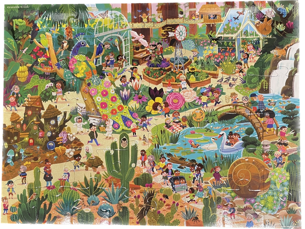 Puzzle Deň v Botanickej záhrade 48 Crocodile Creek