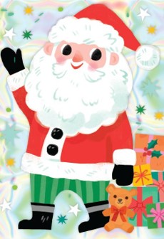 Puzzle holografické Santa 50 Crocodile Creek