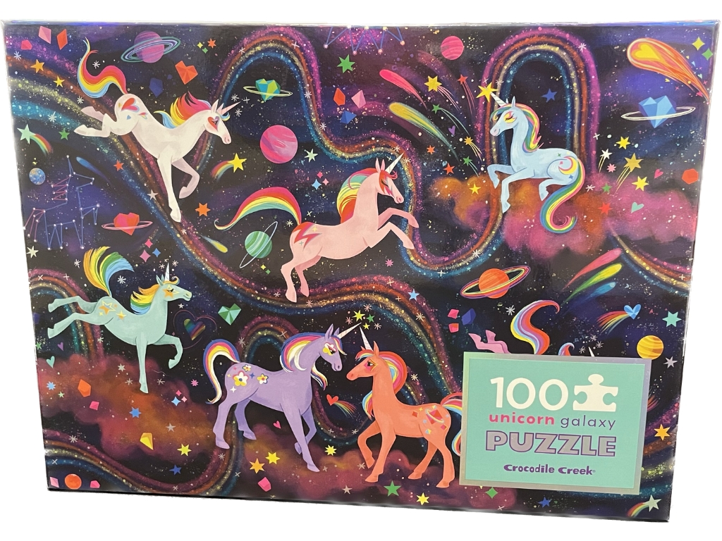 Puzzle holografické Galaxia Jednorožcov 100 Crocodile Creek
