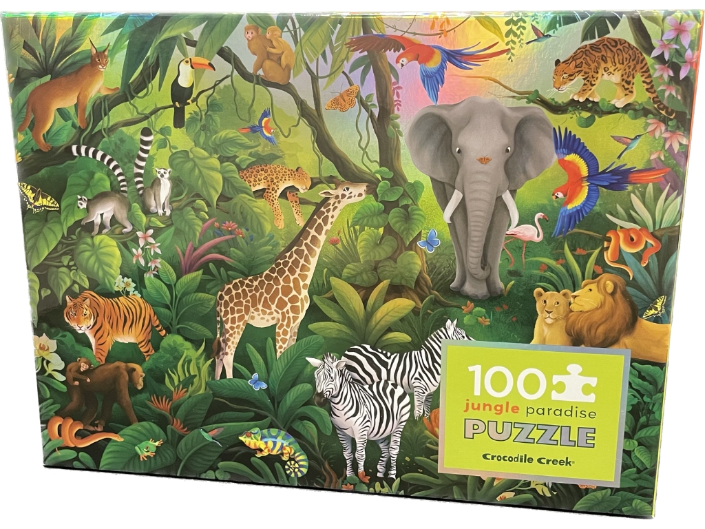 Puzzle holografické Raj v džungli 100 Crocodile Creek