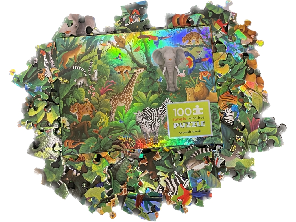 Puzzle holografické Raj v džungli 100 Crocodile Creek