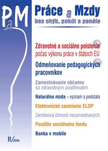 Práce a Mzdy 11 2016