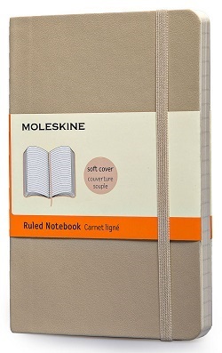 Zápisník MOLESKINE mäkký linajkový béžový S