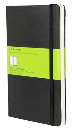 Zápisník MOLESKINE tvrdý čistý čierny L