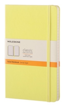 Zápisník MOLESKINE tvrdý linajkový žltý L