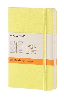 Zápisník MOLESKINE tvrdý linajkový žltý S