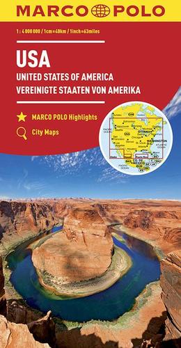 USA 1:4 000 000 mapa
