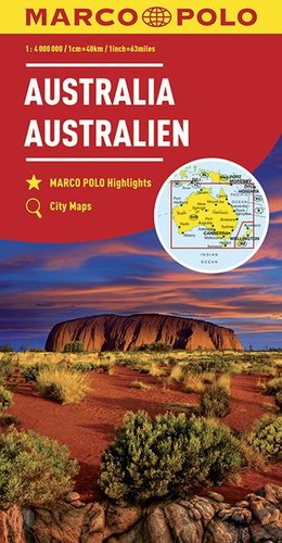 Austrálie 1:4 000 000 mapa MD